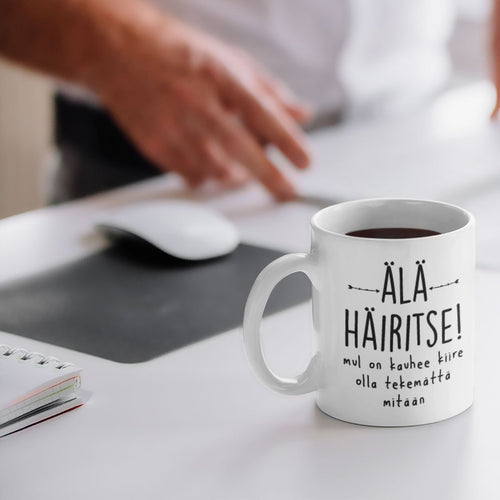 Älä häiritse! kahvimuki paskakauppa arkista paskaa kuppi