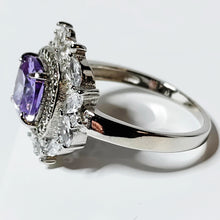 Load image into Gallery viewer, Hopeasormus zirkoneilla , koko 19-
