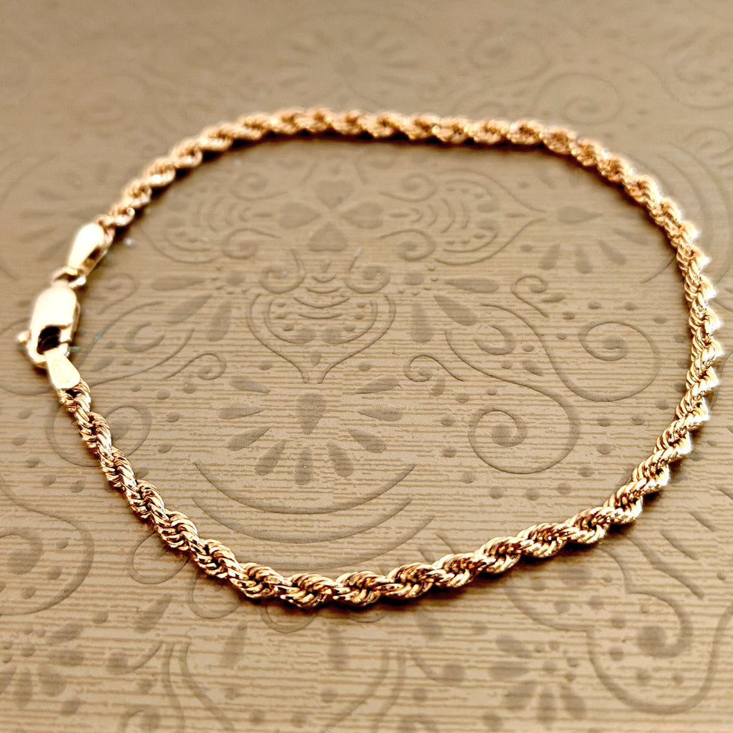 Unoaerre cordell rannekoru 19cm 2,6mm 18k kulta, second hand