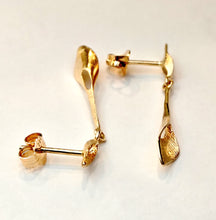Lataa kuva Galleria-katseluun, Korvakorut tappikiinnitys, kulta 14k, second hand
