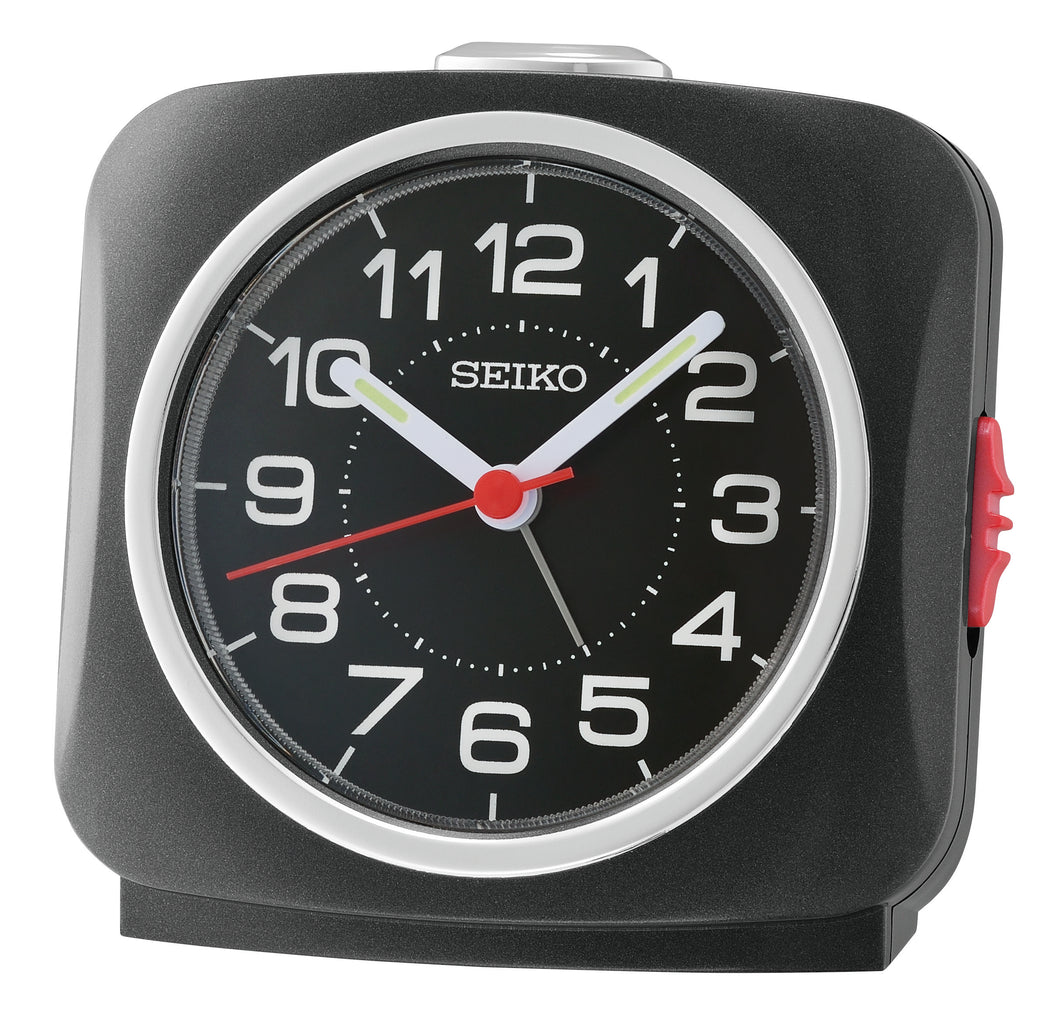 Seiko musta herätyskello QHE194K
