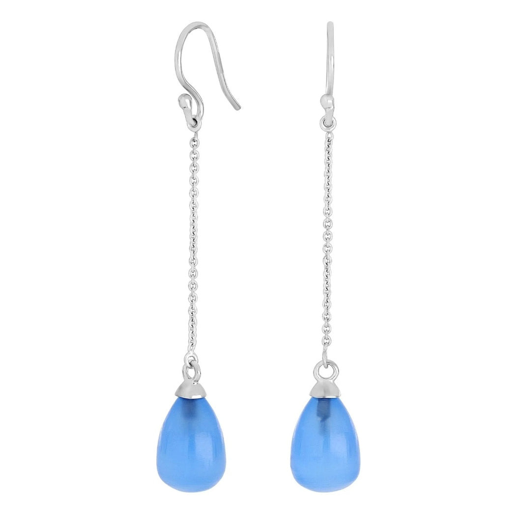 Sweets korvakorut, hopea + kalsedonit, Nordahl Jewellery