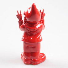 Lataa kuva Galleria-katseluun, Punainen Peace tonttu 31cm, Red Gnome Stoobz Design
