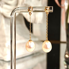 Lataa kuva Galleria-katseluun, Kotimaiset Kohinoor helmikorvakorut kulta, second hand
