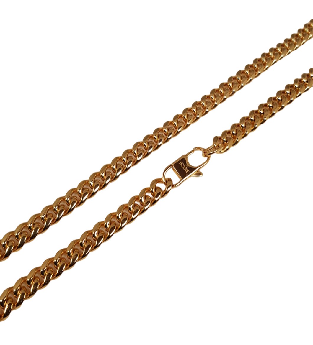 Bosie panssariketju 8mm/55cm, kullattu teräs