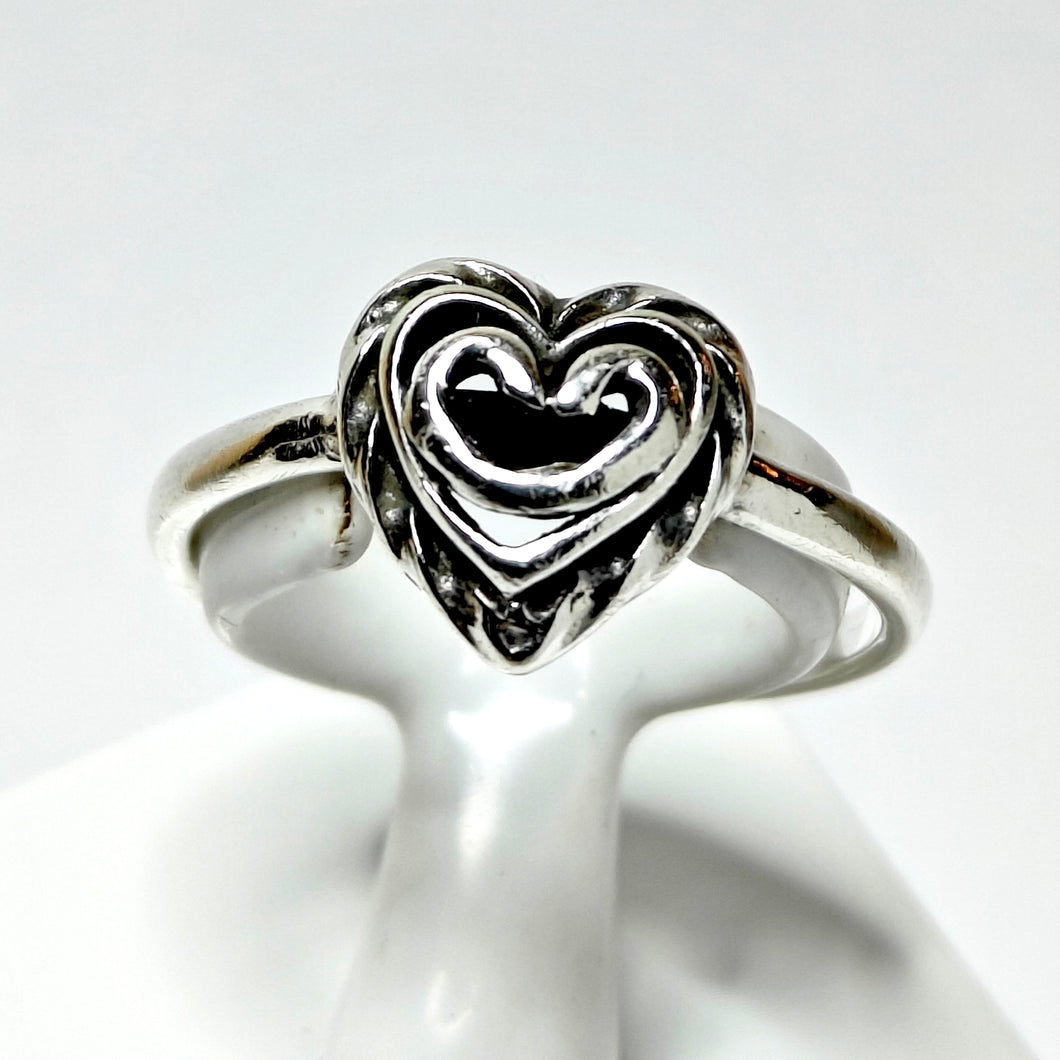 Kalevala Talon sydän sormus 19-, hopea, second hand