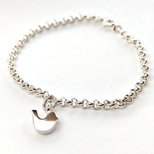 Load image into Gallery viewer, Aarikka Lintu rannekoru 19cm puurasiassa, hopea, second hand
