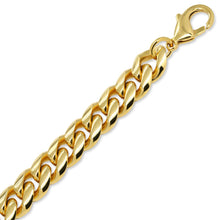 Lataa kuva Galleria-katseluun, Ace of Spades kullattu teräsranneketju panssari 10mm 22cm
