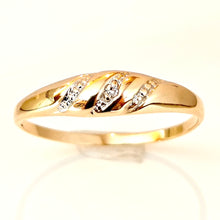 Lataa kuva Galleria-katseluun, 14k kulta timanttisormus koko 18+, second hand
