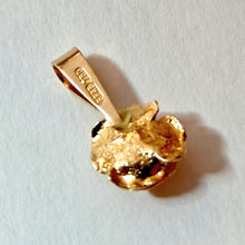 Lataa kuva Galleria-katseluun, Vintage 18k kultainen ruusuriipus 6mm, second hand
