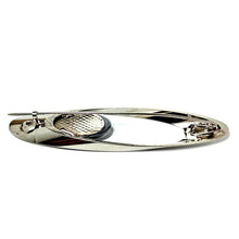 Lataa kuva Galleria-katseluun, Iso rintaneula hematiitilla, korumetalli, second hand
