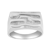 Lataa kuva Galleria-katseluun, Son of Noa miesten kantasormus, koko 22+, hopea
