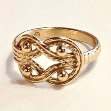 Lataa kuva Galleria-katseluun, Kalevala Teljänneito sormus 18,5, kiillotettu pronssi, second hand
