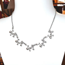 Lataa kuva Galleria-katseluun, Lumoava Stella kaulakoru 42/45cm hopea, second hand
