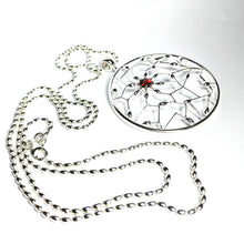Lataa kuva Galleria-katseluun, Kalevala Carmen iso kaulakoru pitkällä 80cm ketjulla, hopea, second hand
