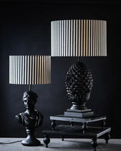 Load image into Gallery viewer, Lampunvarjostin sylinteri raidallinen, halkaisija 40cm, A Lot decoration
