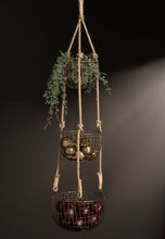 Load image into Gallery viewer, Ripustettavat metallikorit 3kpl antiikkimessinki, A Lot Decoration
