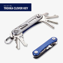 Lataa kuva Galleria-katseluun, TROIKA Clever Key monitoimi avaimenperä sininen
