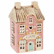 Load image into Gallery viewer, Vaaleanpunainen talolyhty Cafe 15 cm Village Pottery

