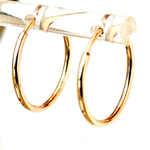 Lataa kuva Galleria-katseluun, 14k kulta putkirengas korvakorut 18mm, second hand
