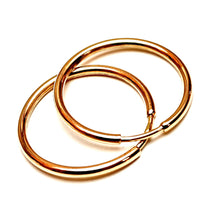Lataa kuva Galleria-katseluun, 14k kulta putkirengas korvakorut 18mm, second hand
