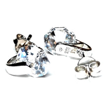 Lataa kuva Galleria-katseluun, 7mm zirkon korvakorut, hopea, second hand
