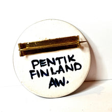 Lataa kuva Galleria-katseluun, Vintage keraaminen rintakoru, Pentik / Anja Winquist, second hand
