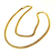 Lataa kuva Galleria-katseluun, 14k kultainen popcorn-kaulaketju 2,4mm 45cm, second hand
