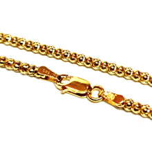 Lataa kuva Galleria-katseluun, 14k kultainen popcorn-kaulaketju 2,4mm 45cm, second hand
