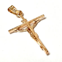 Lataa kuva Galleria-katseluun, 14k kultaristi krusifiksi 15x23mm, second hand
