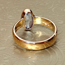 Lataa kuva Galleria-katseluun, Sinikivinen 14k kultasormus, koko 18, second hand
