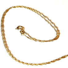 Lataa kuva Galleria-katseluun, Kultainen singapore ketju 45cm/1,2mm, Second hand

