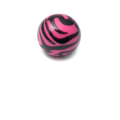 Zebra Ball, Pink, Pallo - Akryyli