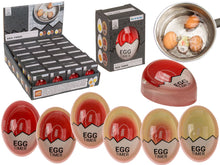 Lataa kuva Galleria-katseluun, Väriä vaihtava muna-ajastin kananmunan kypsyyden seuraamisen avuksi
