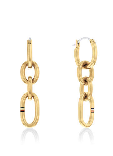 THJ CONTRAST LINK CHAIN EARRING