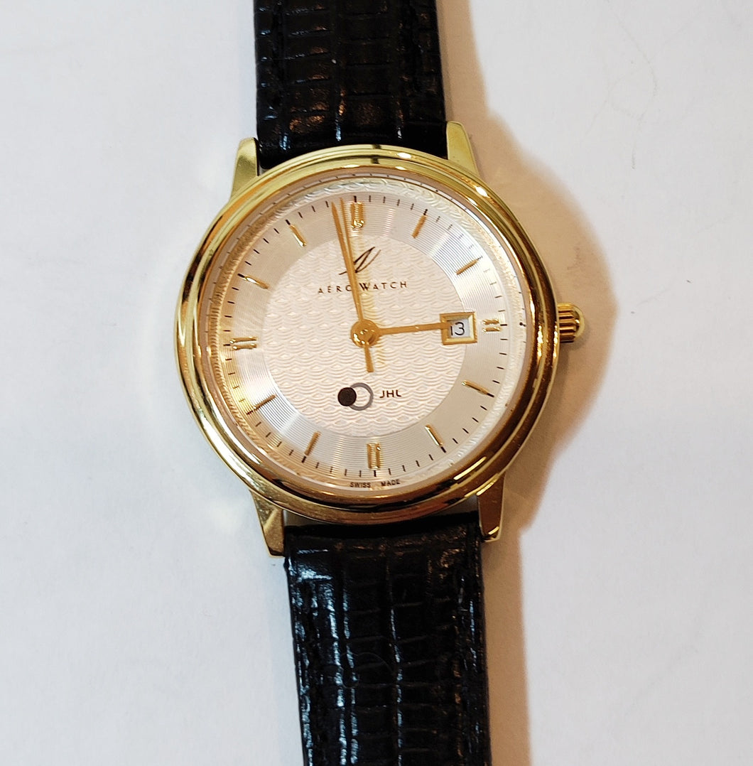 Aero Watch swiss made luxus rannello, käyttämätön, second hand